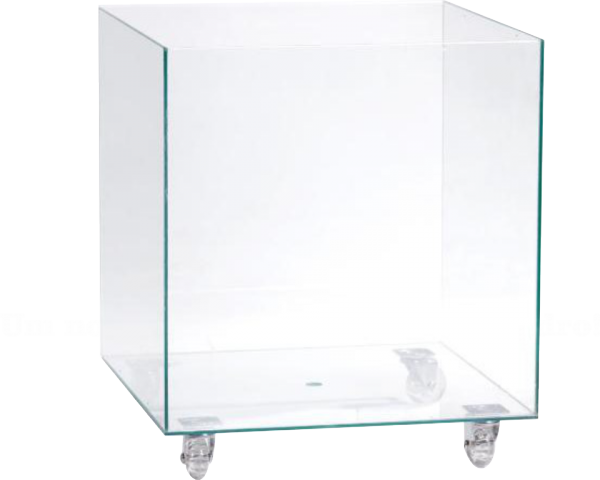 Caixa em vidro 6mm 45x45x45